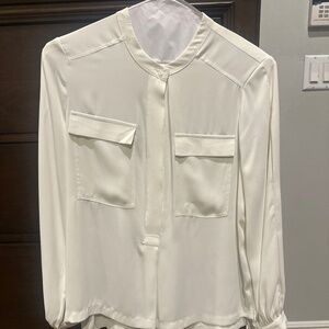 WHBM cream blouse